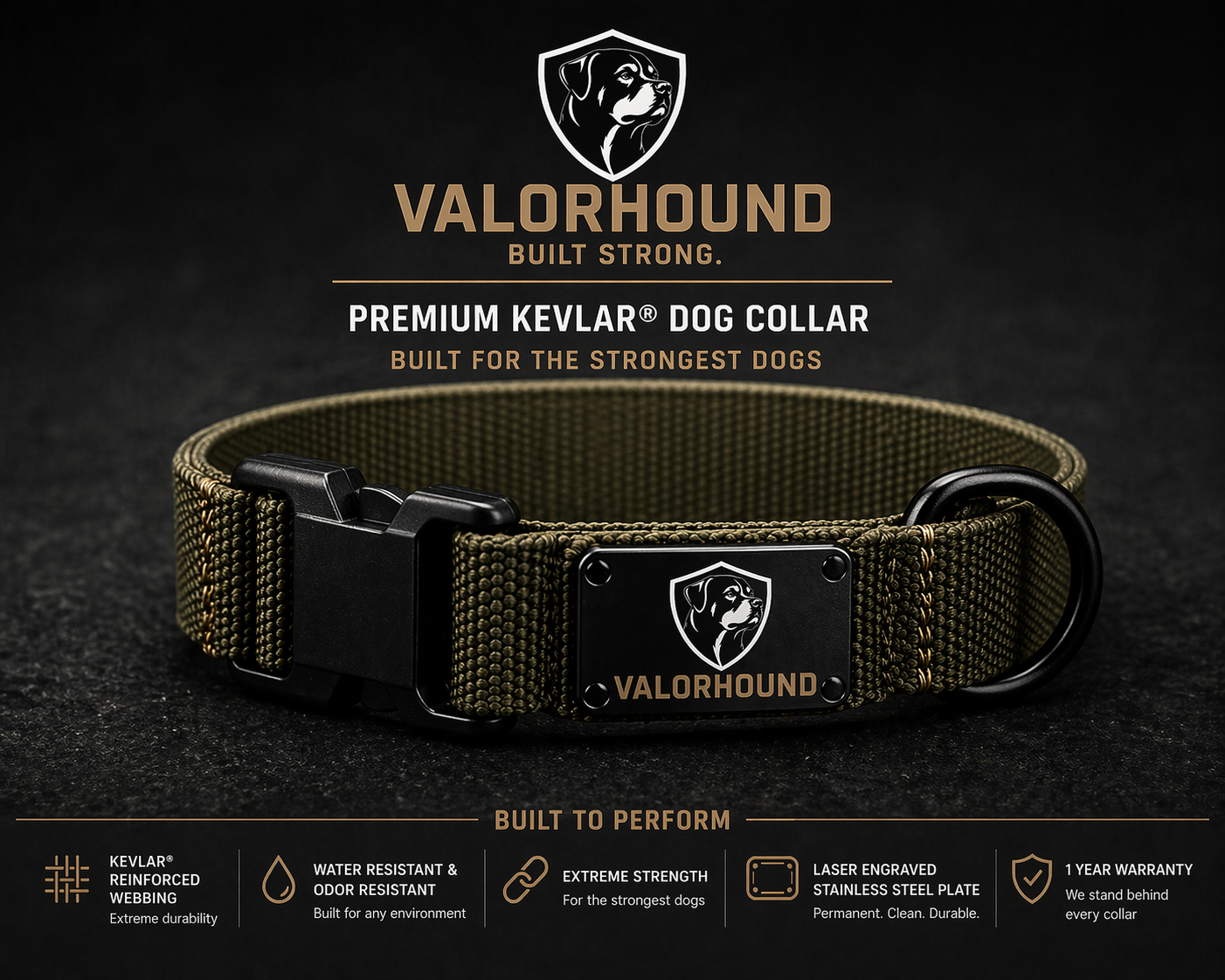 Premium Kevlar Dog Collar
